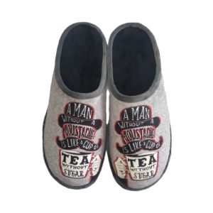 ZAPATILLAS DE DORMIR CON BIGOTE
