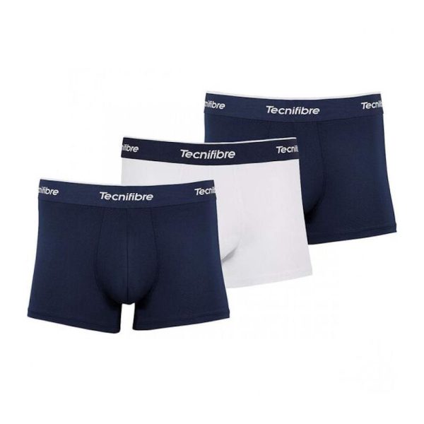 PACK 3 BOXERS TECNIFIBRE PRO TRUNK BRANCO E MARINHO